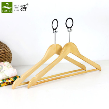 hotel anti-theft wooden hangers wholesale